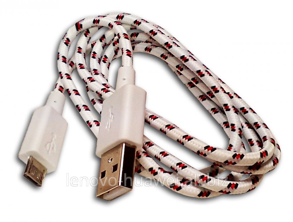 Дата кабель (USB+micro USB) белый