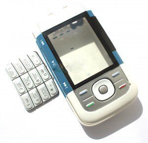 Корпус Nokia 5300 white,blue high copy полный комплект+кнопки