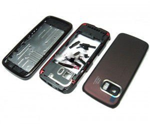 Корпус Nokia 5800 black,red high copy полный комплект