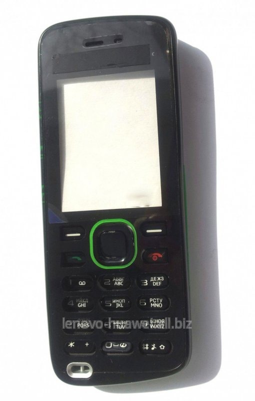 Корпус Nokia 5220 black,green high copy полный комплект+кнопки