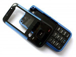 Корпус Nokia 5610 black,blue high copy полный комплект+кнопки