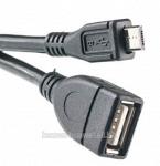 Кабель PowerPlant OTG USB 2.0 AF - Micro, 0.5м KD00AS1233