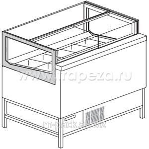 Витрина для мороженого, 10 лотков, б/отделки, -18/-20С