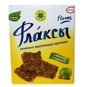 Флаксы с яблоком и корицей