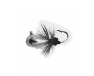 Мормышка вольфрамовая Капля с ушком муха 4,0мм 0,99гр. Sil (MW-1140F-Sil) Helios