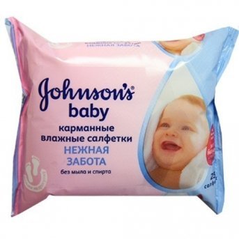 Салфетки влажные JOHNSON'S BABY Нежная забота, 25 шт