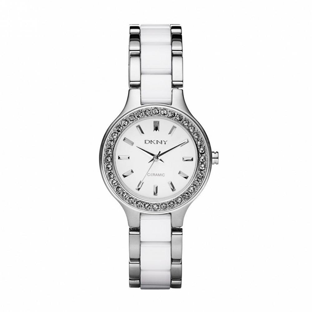 Часы наручные DKNY CHAMBERS WHITE GLITZ CERAMIC WATCH