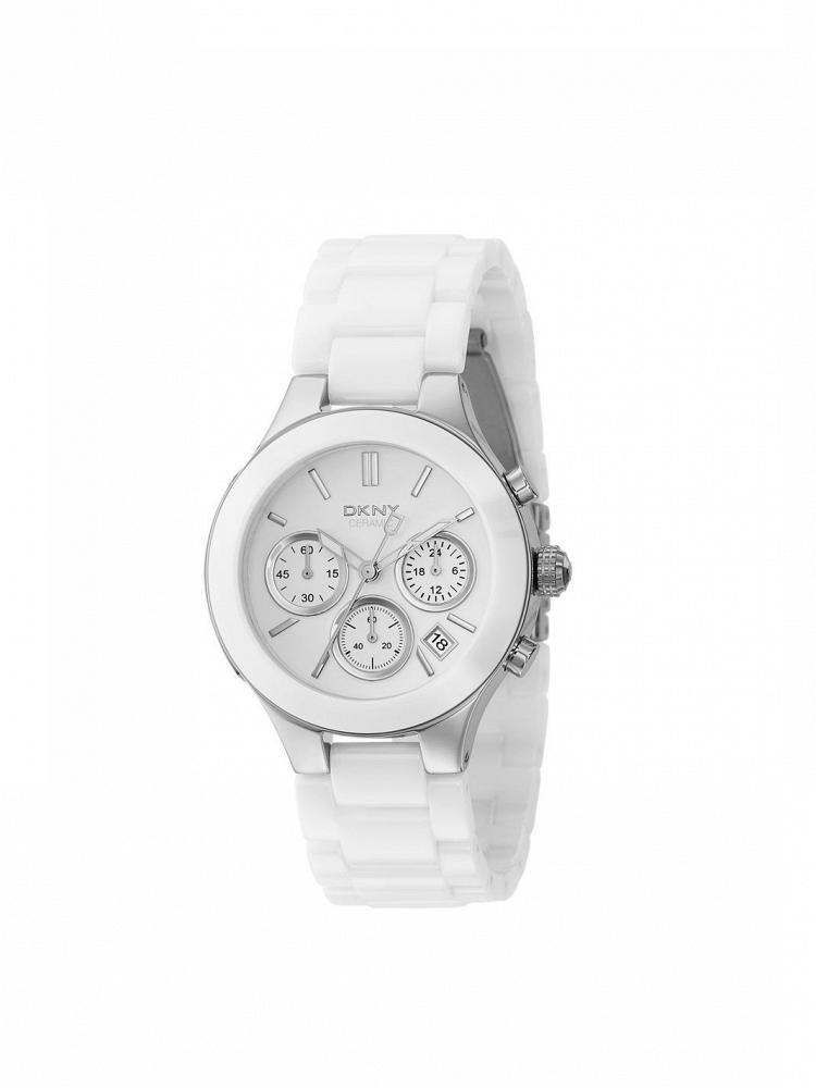 Часы наручные DKNY CHAMBERS WHITE CERAMIC CHRONOGRAPH WATCH