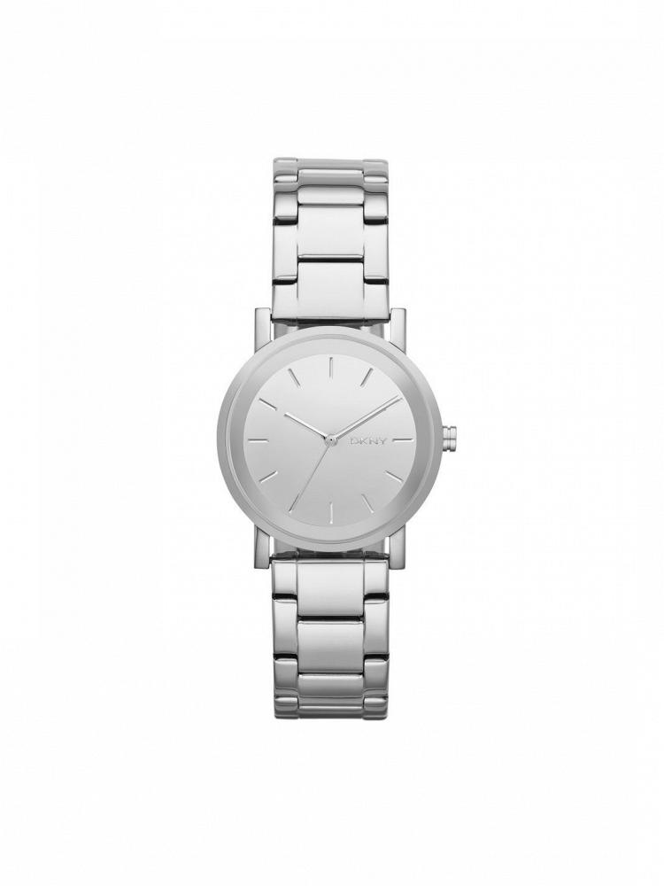 Часы наручные DKNY SOHO SILVER-TONE LARGE ROUND FACE WATCH