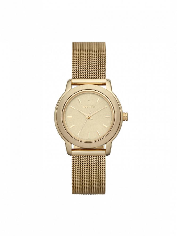 Часы наручные DKNY TOMPKINS GOLD-TONE MESH ROUND WATCH