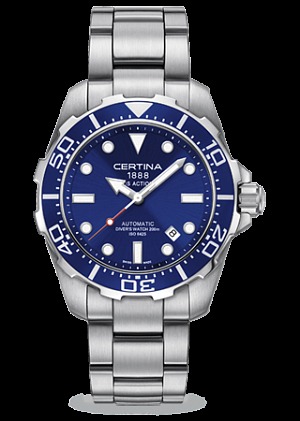 Часы наручные мужские Certina DS ACTION DIVER - 3 HANDS C013.407.11.041.00