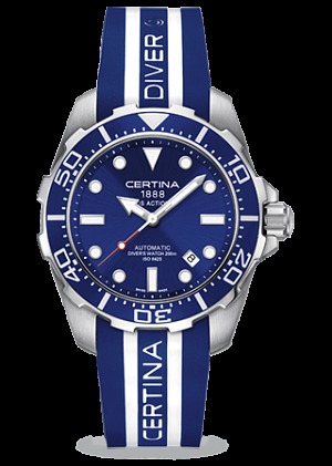 Часы наручные мужские Certina DS ACTION DIVER - 3 HANDS C013.407.17.041.00