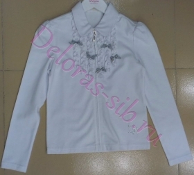 Блуза трикотаж на замке к/р 60004SC