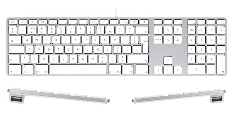 Клавиатура Apple MB110 Wired Keyboard White USB