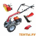 Мотоблок бензиновый SunGarden MF 360 с двигателем 7,0 л.с. SG OHV с пневмоколесами 4x8 многофункциональный