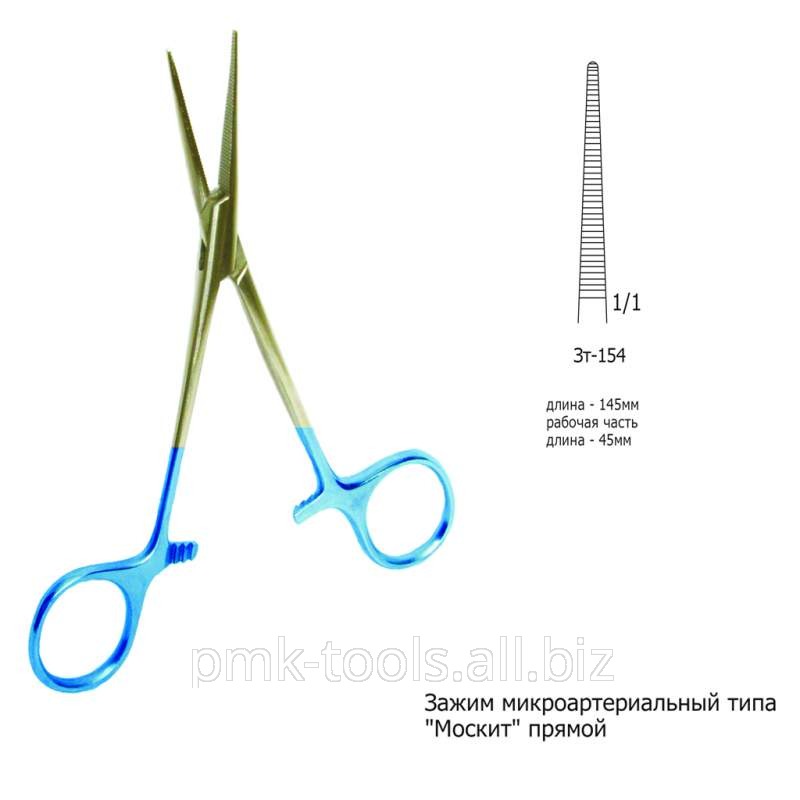 Зажим микроартериальный типа Москит прямой Зт-154