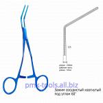 Зажим сосудистый изогнутый под углом 60 градусов Зт-41