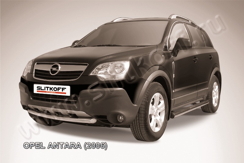 Защита переднего бампера d57 из нержавеющей стали Opel Antara OPAN005