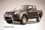 Кенгурятник низкий d57 мини из нержавеющей стали Mazda BT-50 MZB006