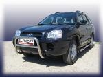 Кенгурятник низкий d57 из нержавеющей стали Hyundai Santa Fe Classic HSFT008