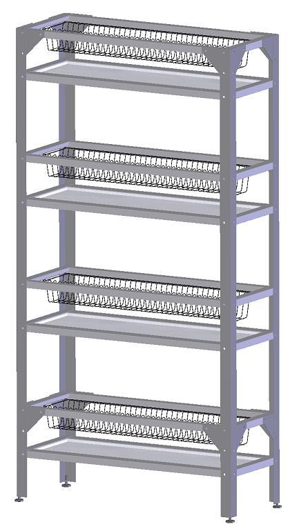 Стеллаж для тарелок СТТ2.8.Ц