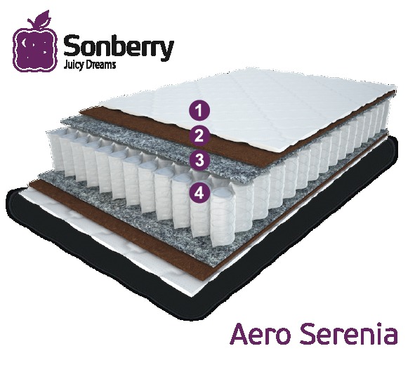 Матрас ортопедический с кокосовым полотном Sonberry Aero Serenia