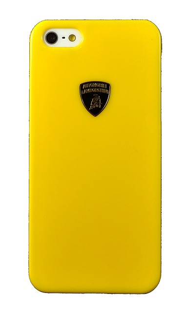 Крышка Lamborghini Diablo-D1 для iPhone 5 жёлтая