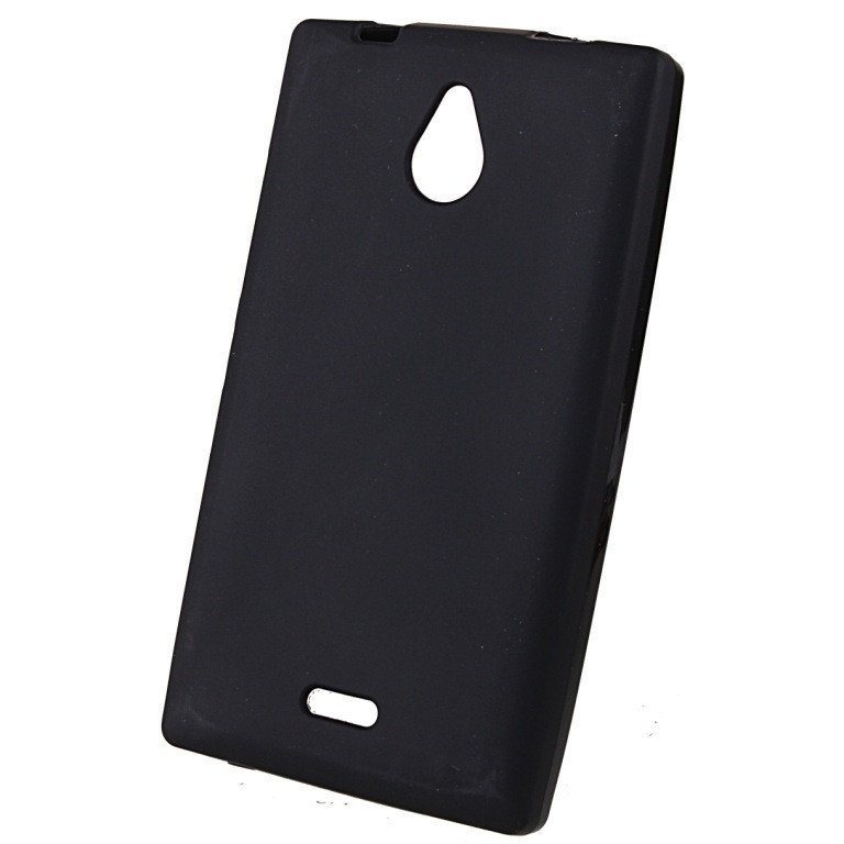Чехол силиконовый матовый для Nokia lumia X2 dual черный