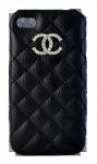 Крышка iPhone 4G Chanel черная прошитая