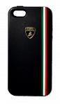 Чехол Lamborghini Tricolor для iPhone 5 черный