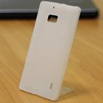 Чехол силиконовый матовый для Nokia lumia 730 белый