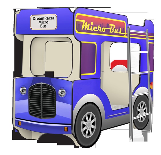 Двухъярусная кровать-Автобус МикроБас