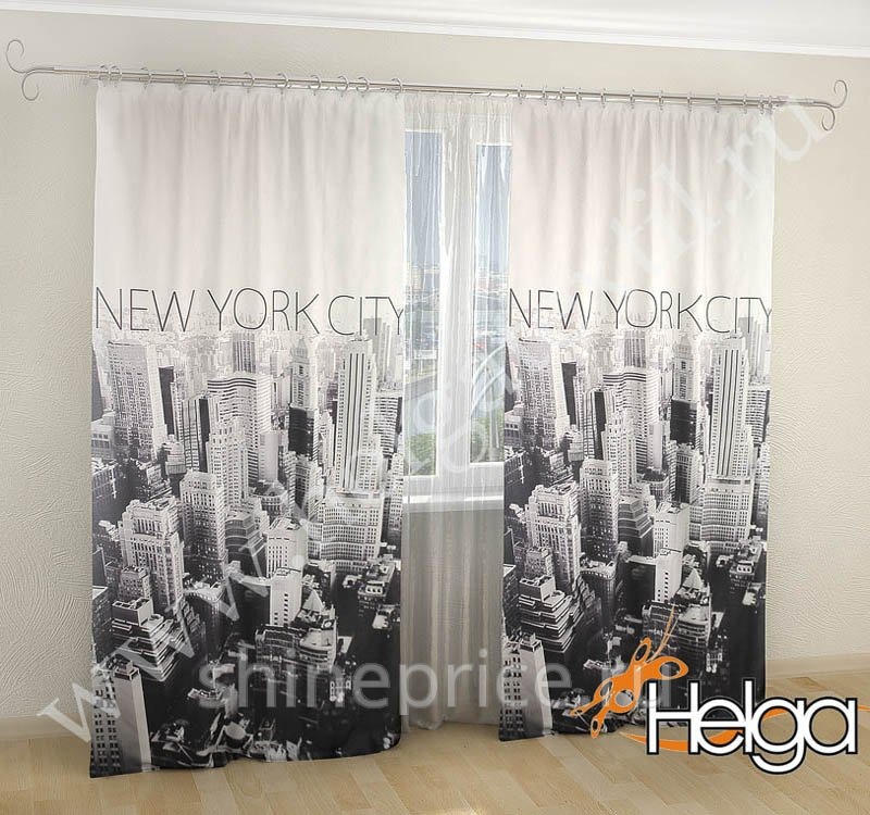 Нью-Йорк фотопринт арт.ТХ2914 (145х275-2шт) штора