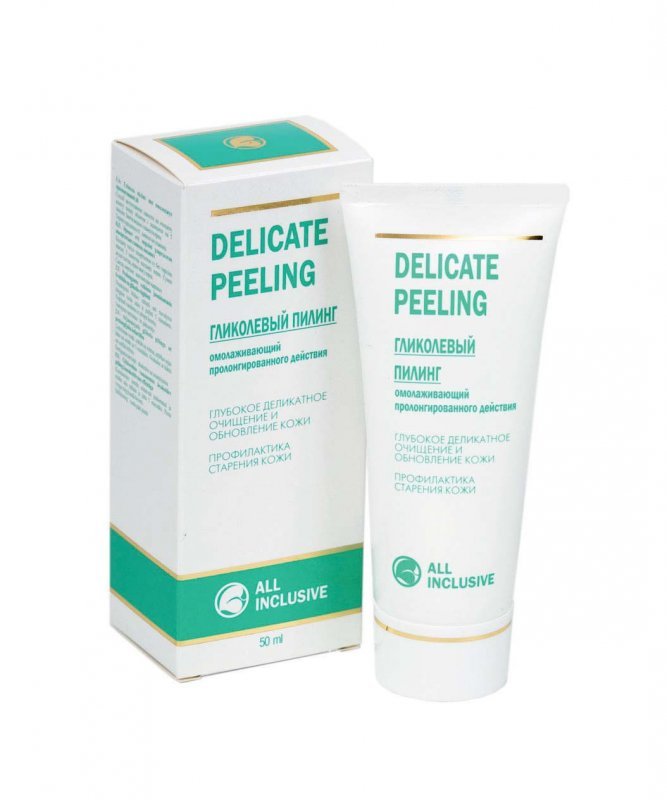 Гликолевый пилинг Delicate Peeling, омолаживающий, пролонгированного действия All Inclusive