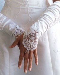 Перчатки свадебные