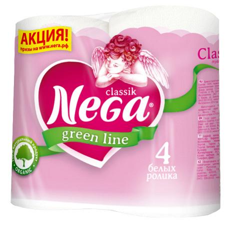 Туалетная бумага Nega Green line Classik