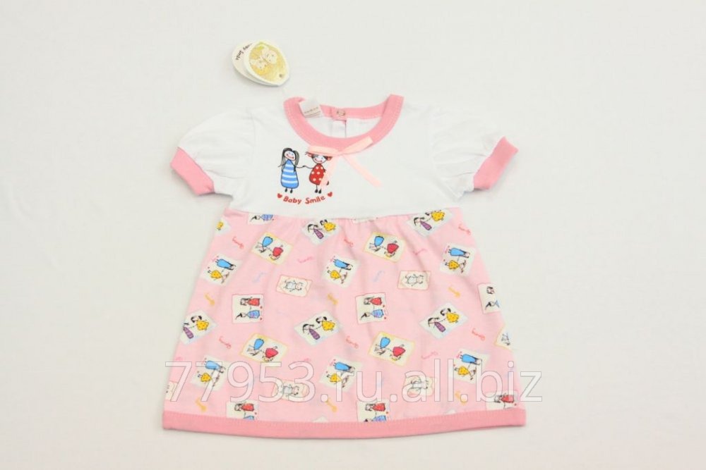 Платье детское baby smile 3870-к-14 кулирная гладь, размер 52-92