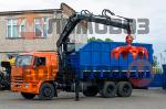 Камаз 65115 с г/м Hiab 10000XG (Ломовоз)