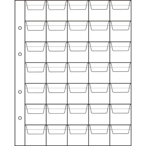 Лист для монет на 35 ячеек формата ОПТИМА