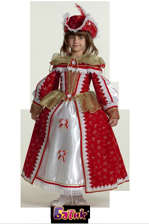 Детский карнавальный костюм Королева Мушкетёров