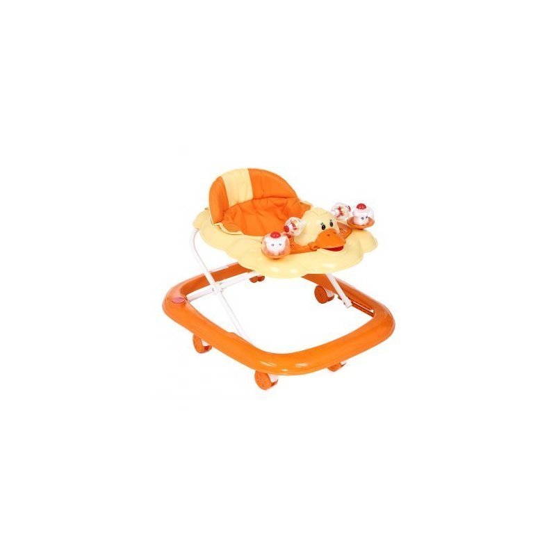 Ходунки Kids Glory SBL5301W orange на пластиковом ободе, игровая панель, погремушки, 7 колес, 5 шт в