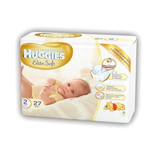 Подгузники Huggies Elite Soft 2 4-7 кг 27 шт