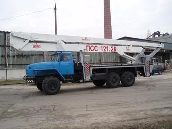 Автогидроподъемник ПСС-121.28 (АГП-28) на шасси УРАЛ-4320 (6x6)