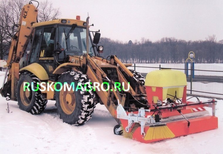 Щетка коммунальная Agrometall KM-S 2300 для экскаваторов-погрузчиков