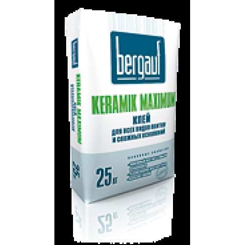 Keramik Maximum - клей для всех видов плитки на сложные основания 25 кг Bergauf