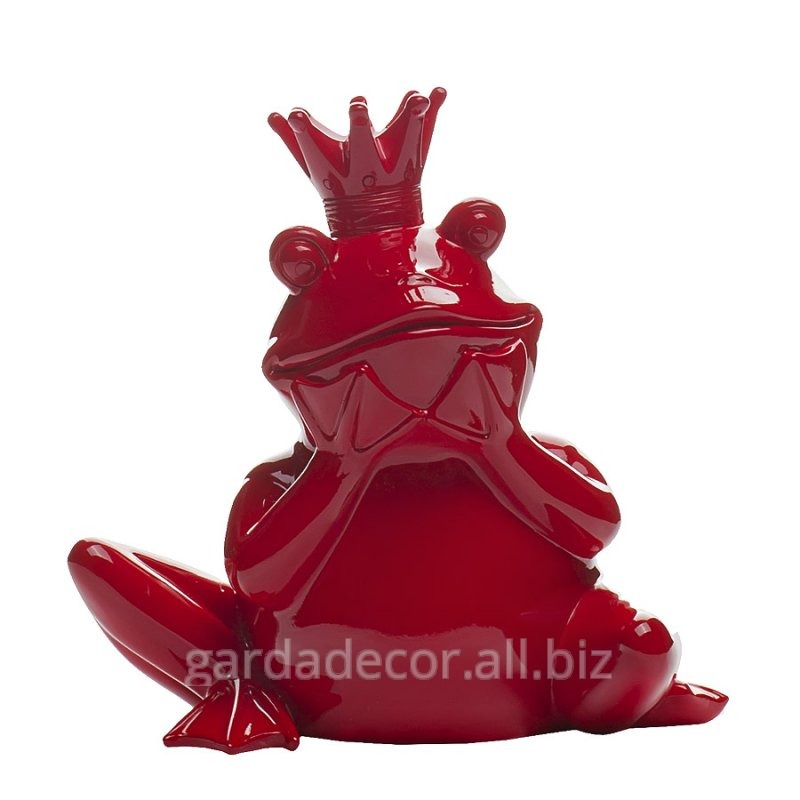 Статуэтка Лягушка-Королева красная D2020