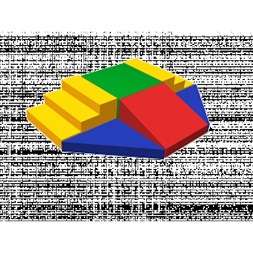 Мягкий спортивный модуль Двойная лесенка