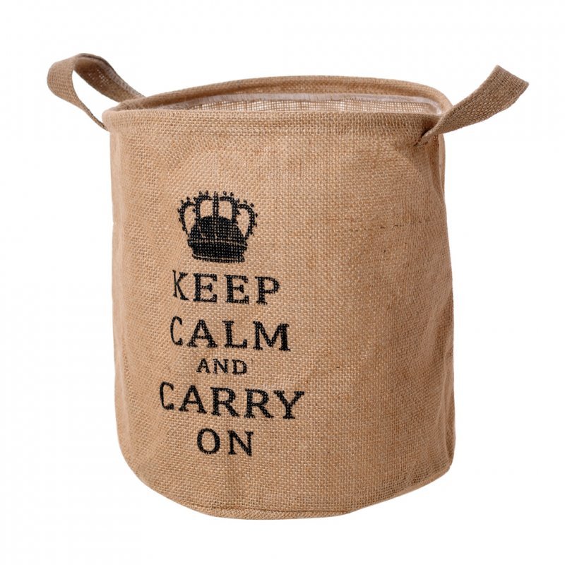 Корзина Jute Keep Calm