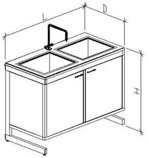 Столы-мойки 1200 СМОп
