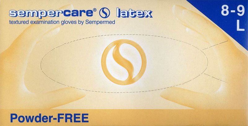 Перчатки Sempercare Латексные Двухкратного Хлорирования